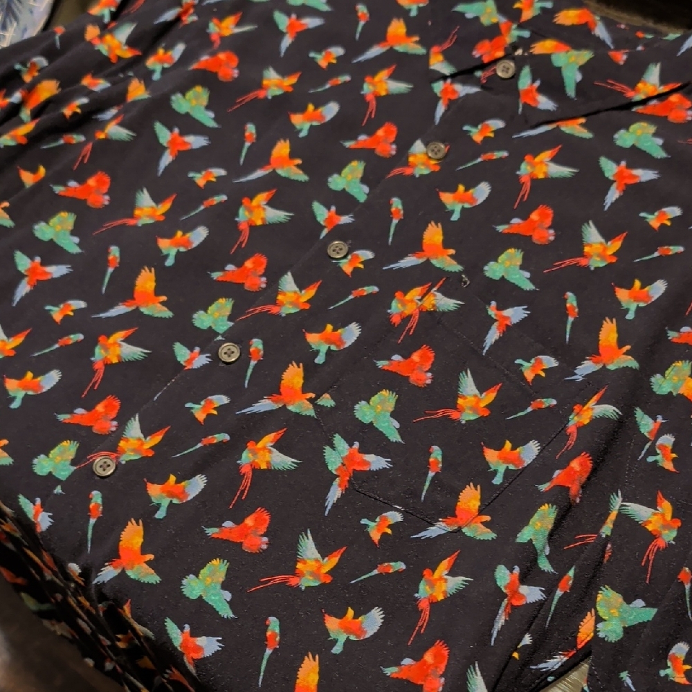 Mix & NY Parrot Print Shirt